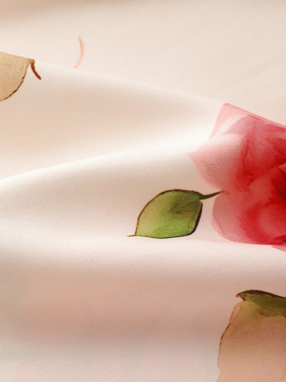 Multicolor Elegant Women's Rose Print maxi Skirt - Picture 9 of 9